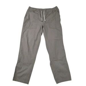 Mens Vuori rip stop jogger pants Gray canvas drawstring outdoors sz XL